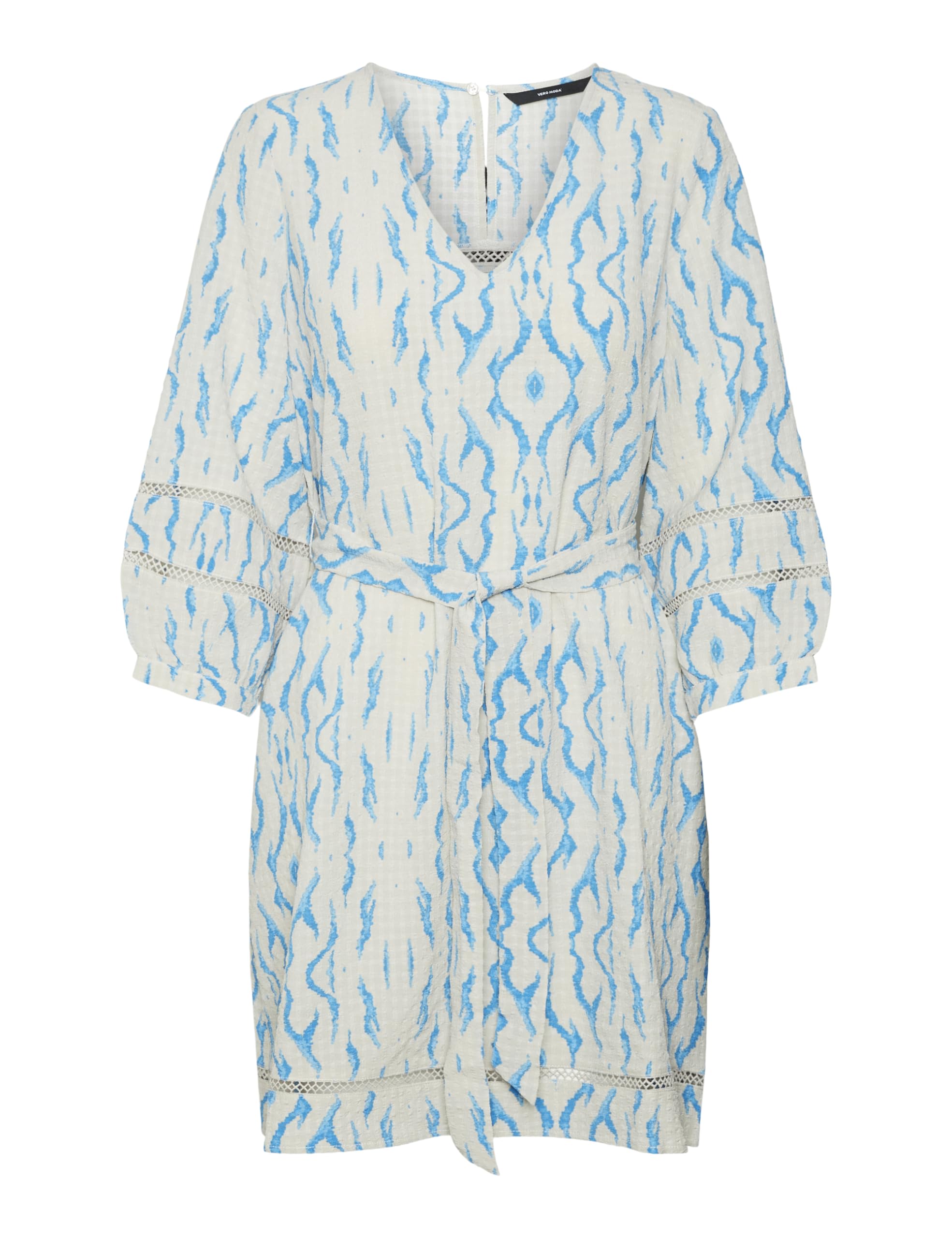 VERO MODA Vmkarin Jill 3/4 Short Dress Wvn Ga Abito Estivo Donna