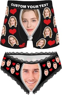 Personalized Boxers for Men, Thong with Face, Underwear Face Custom