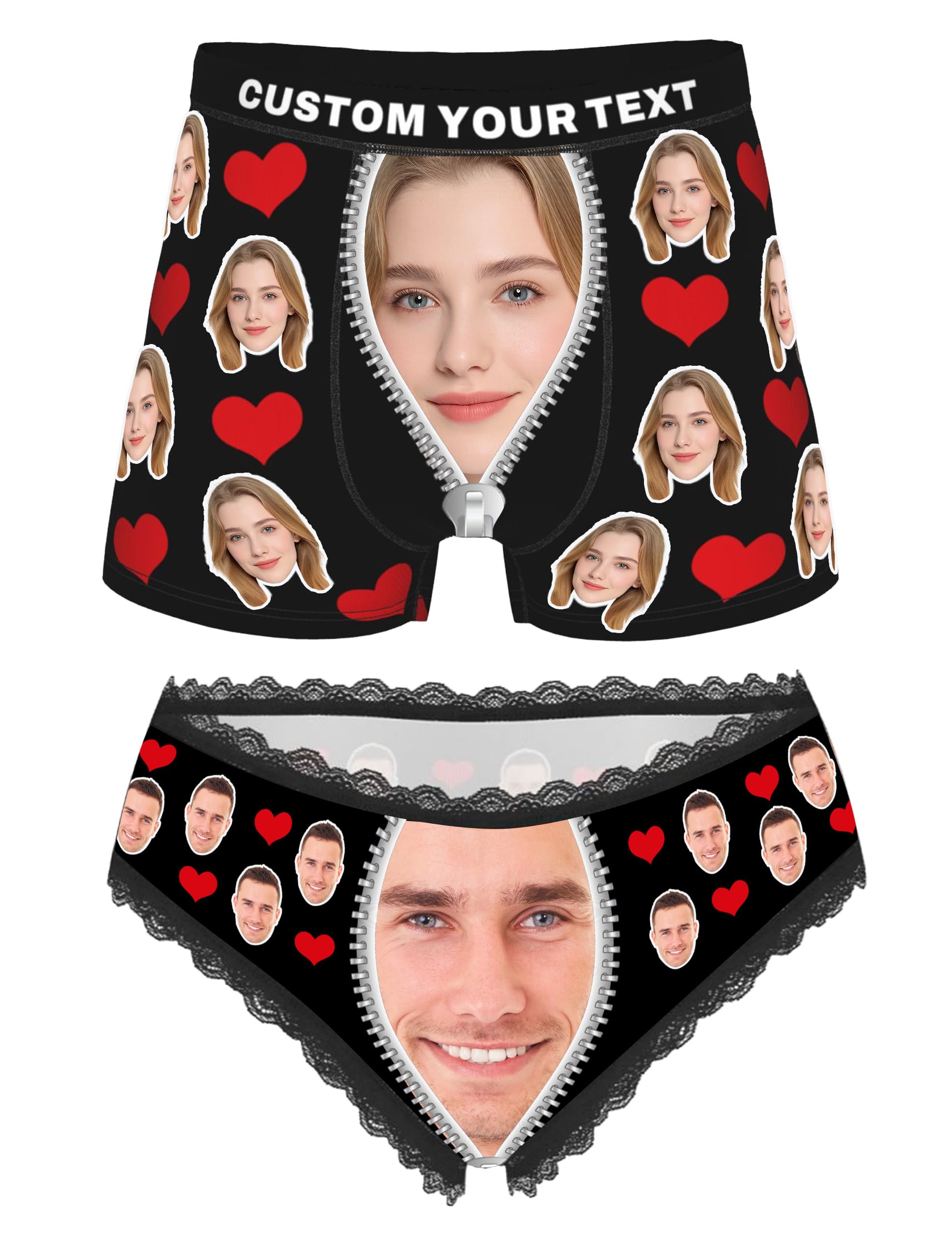 Personalized Boxers for Men, Thong with Face, Underwear Face Custom