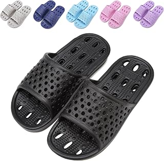 Bathing Shoes Women's Men's Slippers Summer Slide Mules Beach Bathroom Non-Slip Bath Slippers EU 36-46