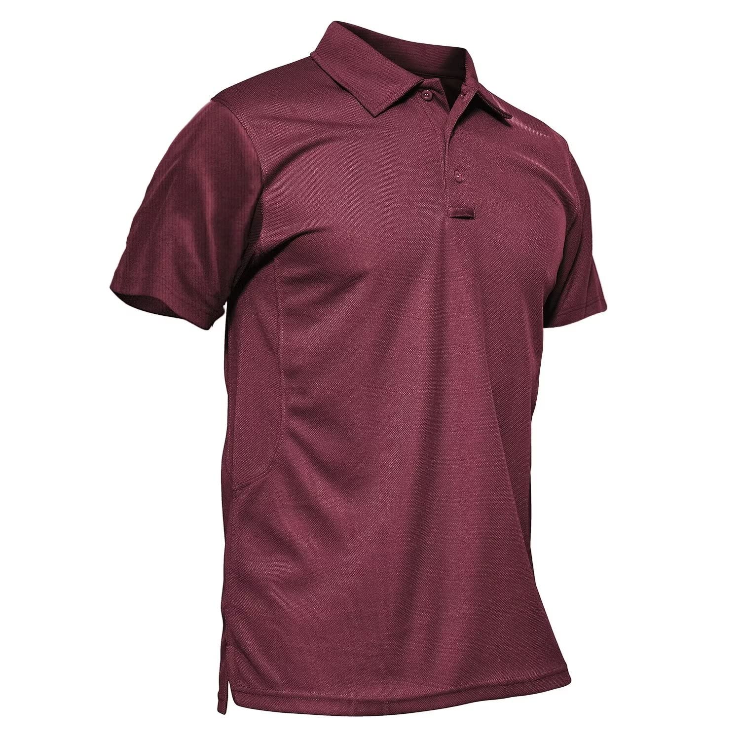 MAGCOMSEN Men's Polo Shirt Quick Dry Performance Short Sleeve Tactical Shirts Pi