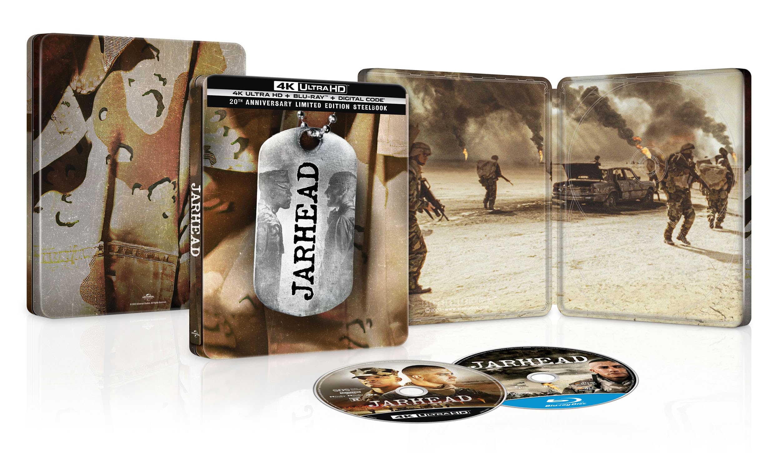 Jarhead - 20th Anniversary Limited Edition Steelbook 4K Ultra HD + Blu-ray + Dig