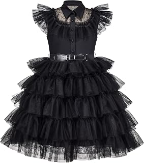 Sunny Fashion Girls Dress Red Pink Bow Tie Lace Formal Party Long Sleeve 4-12 Years