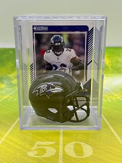 Baltimore Ravens Football Helmet Shadowbox w/Derrick Henry card