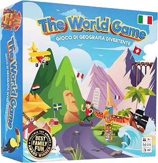 Funny Board Game On Geography - Educational World Game for Children and Adults - Fantastic Board Games for Teenagers - English