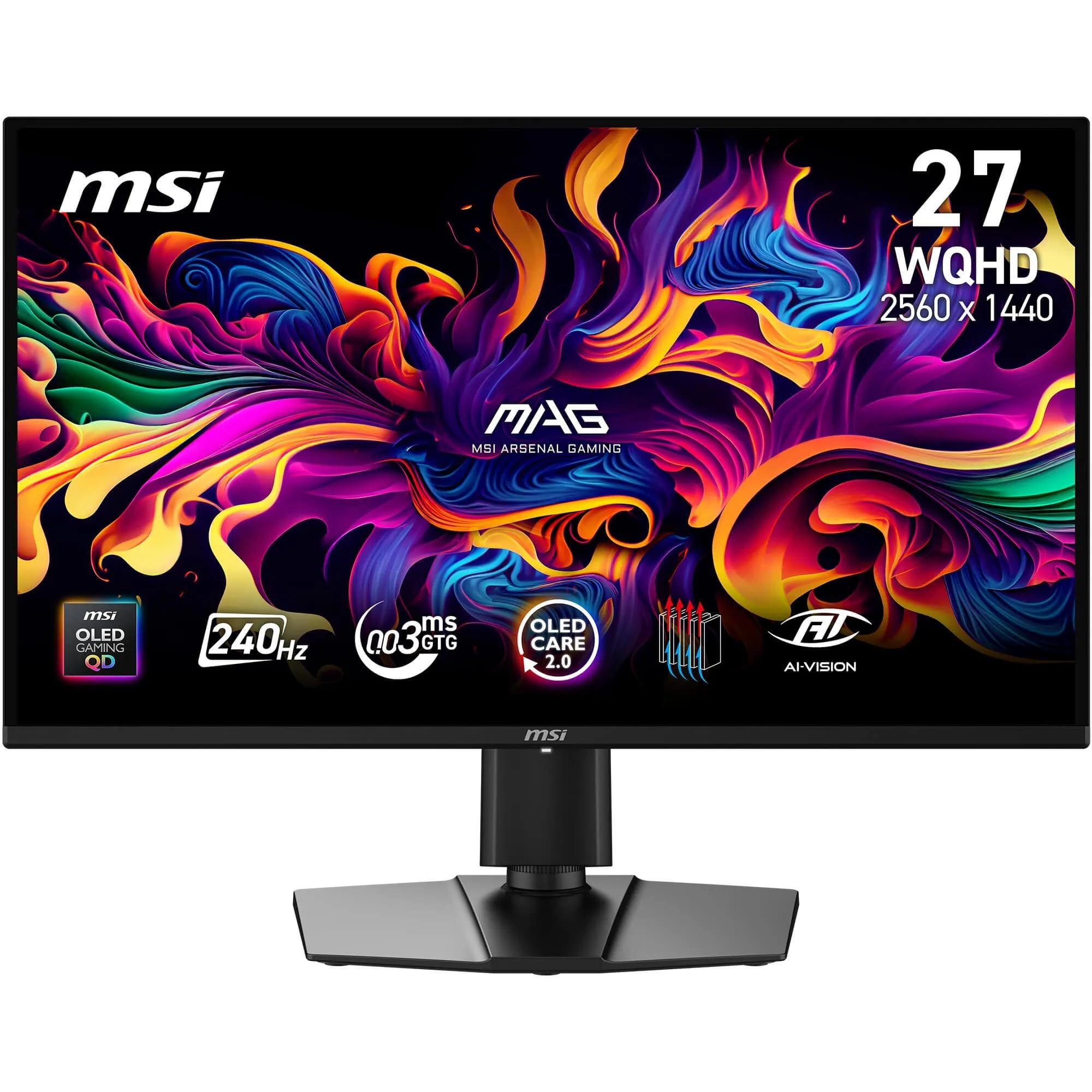 MSI MAG 274QP QD-OLED X24 27-Inch WQHD Gaming Monitor, 2560 x 1440 Quantum Dot O