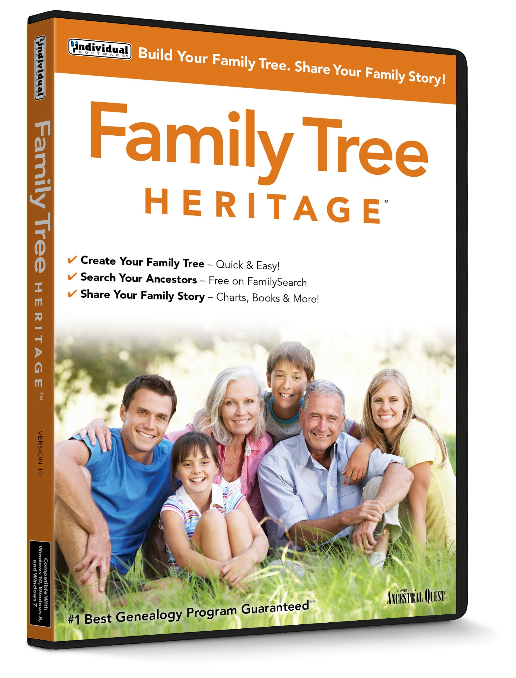 Individual Software Family Tree Heritage - Genealogy Software - Includes Free Se