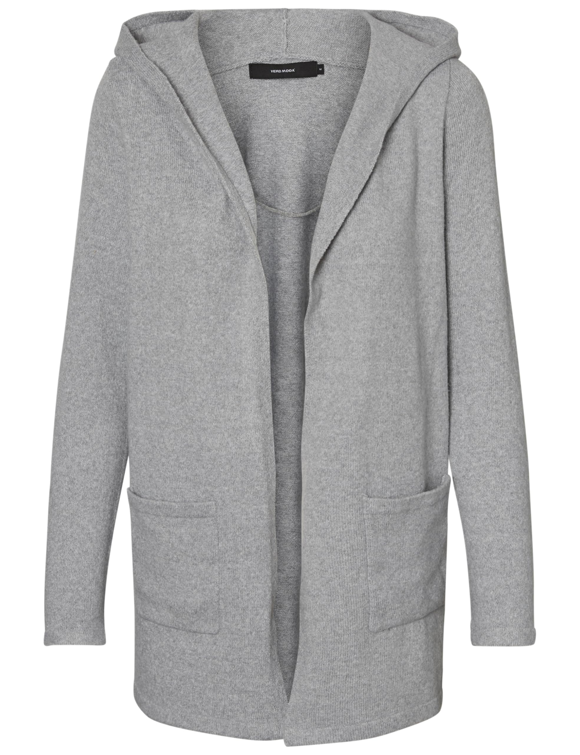 VERO MODA Women's Vmdoffy Ls Open Hood Cardigan Ga Curve Knit