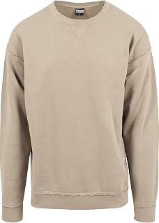 Urban Classics Men's Oversized Open Edge Crew Sweatshirt Pullover