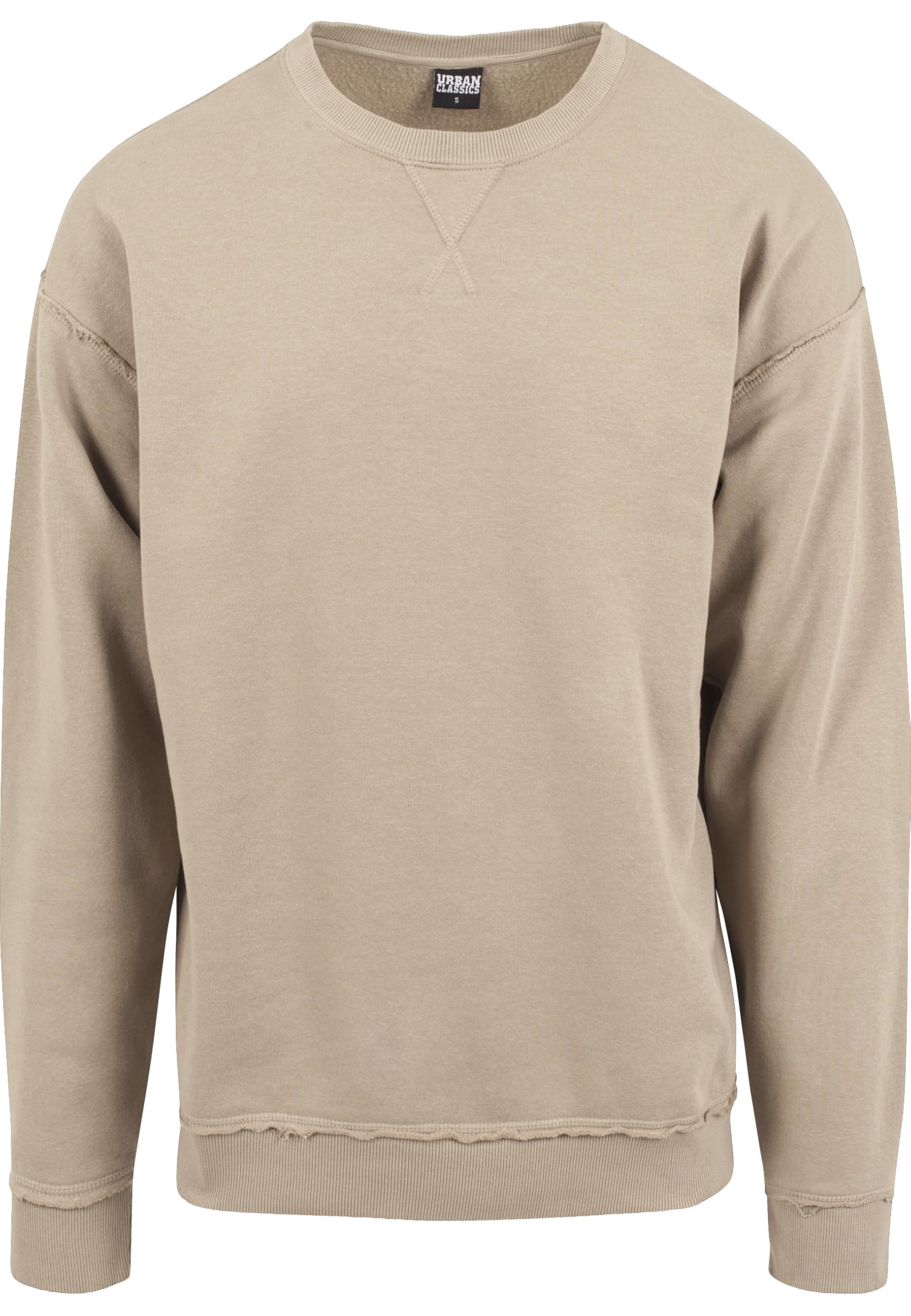 Urban Classics Men's Oversized Open Edge Crew Sweatshirt Pullover