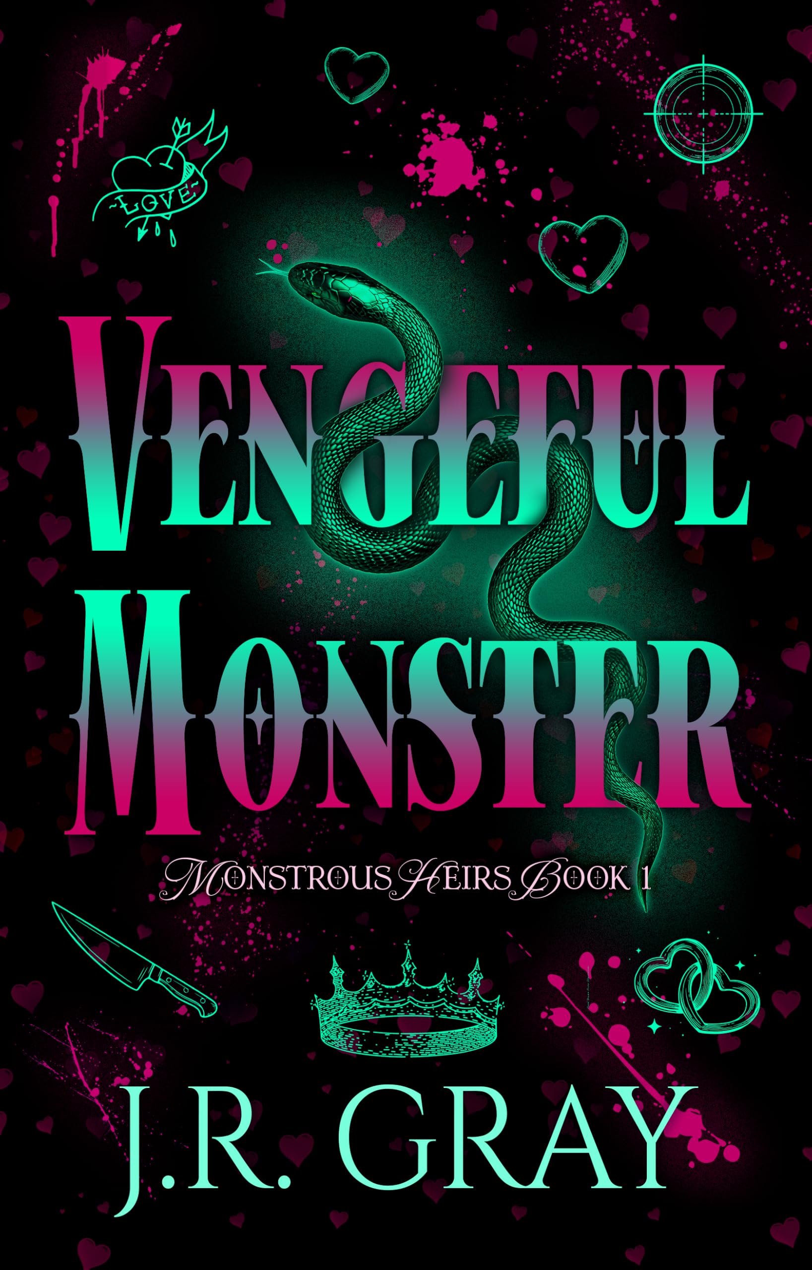 Vengeful Monster: A Dark MM College Romance (Monstrous Heirs Book 1)