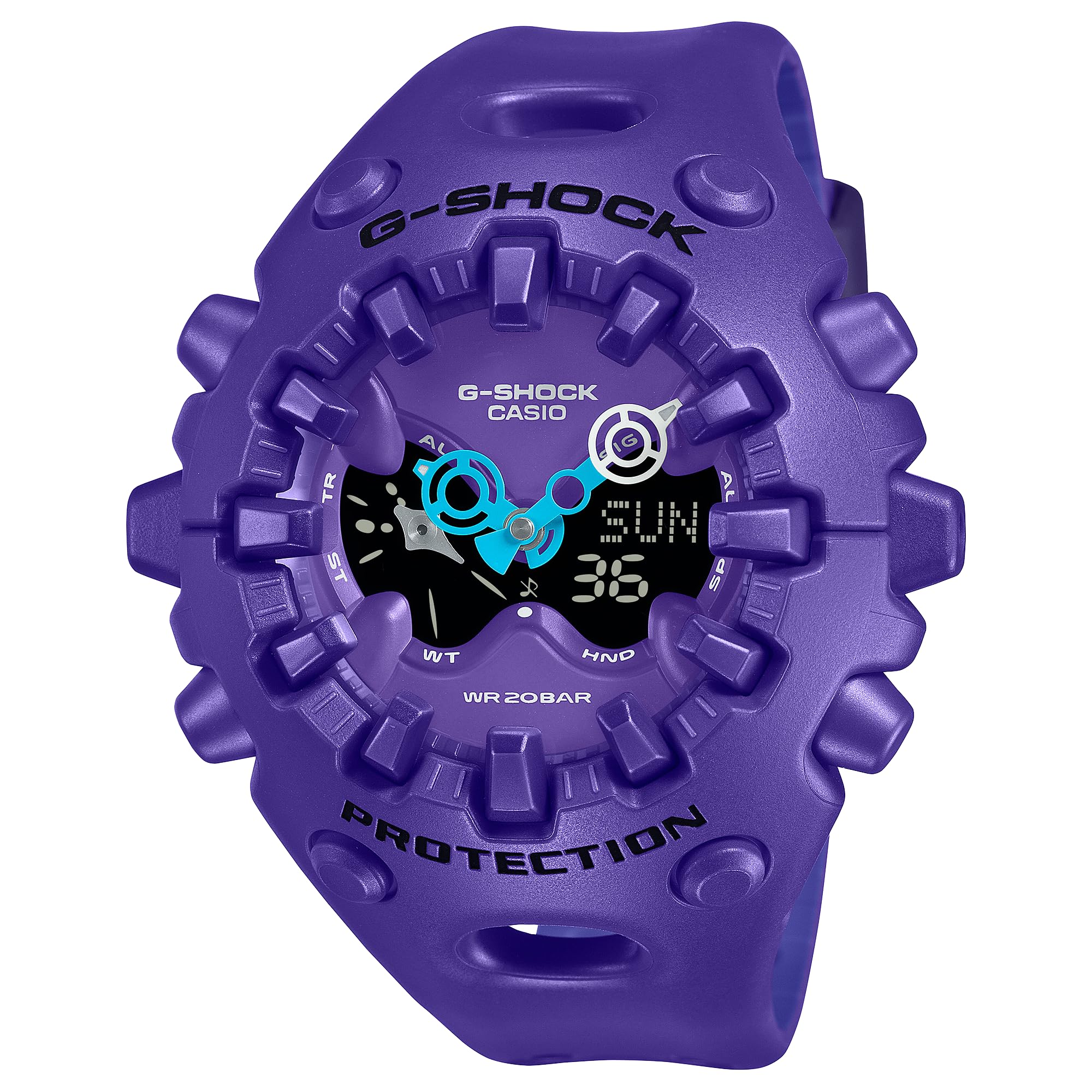 Casio G-Shock GAV01-2A Resin Analogue and Digital Watch - Purple