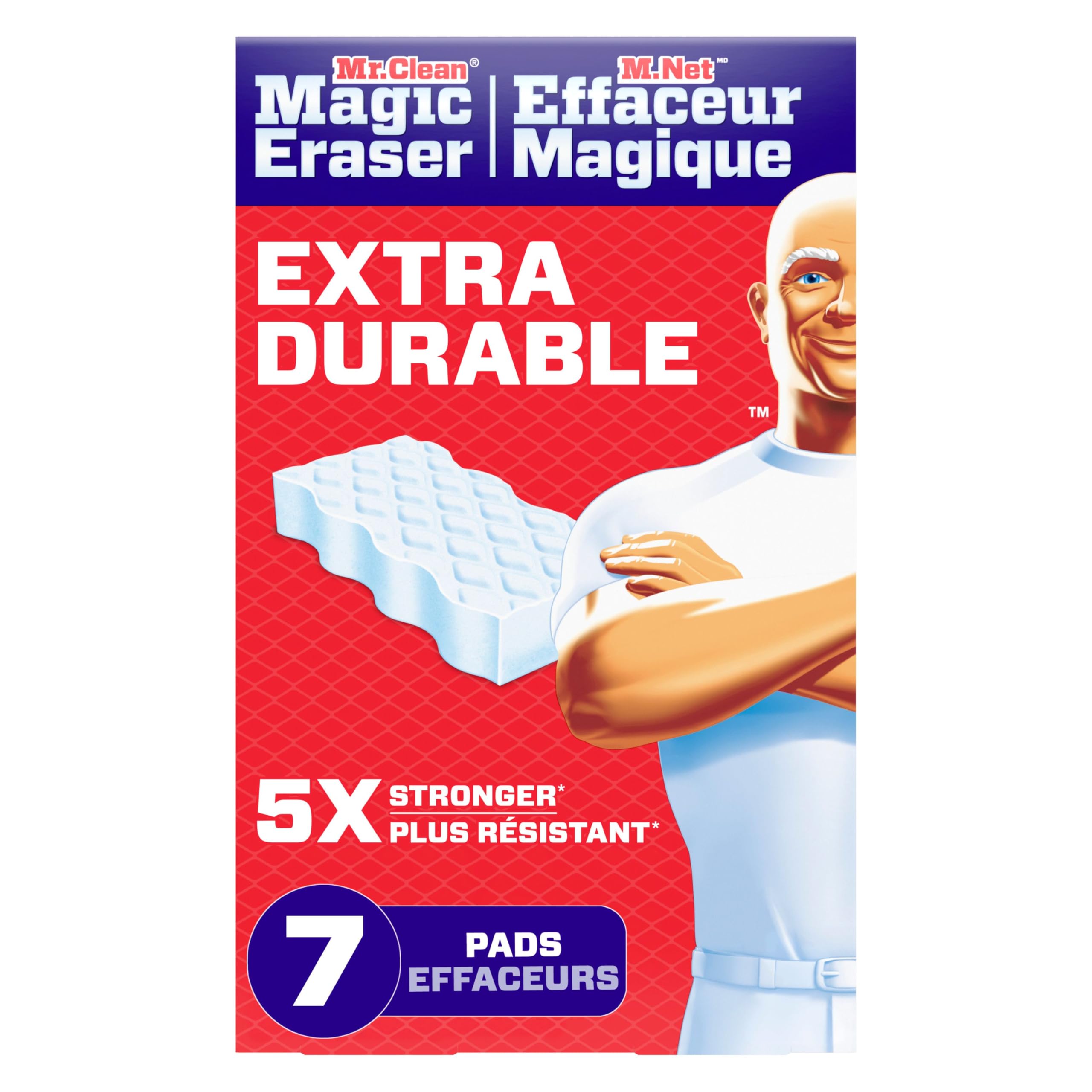Mr. Clean Magic Eraser Sponge, Extra Durable, All Purpose Cleaner, Cleaning Scru