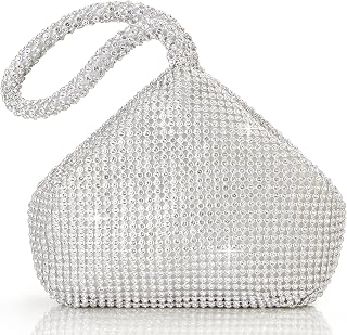 BABEYOND Gatsby 1920s Women's Silver Handbag 17.5 x 20 cm, Silver, One Size