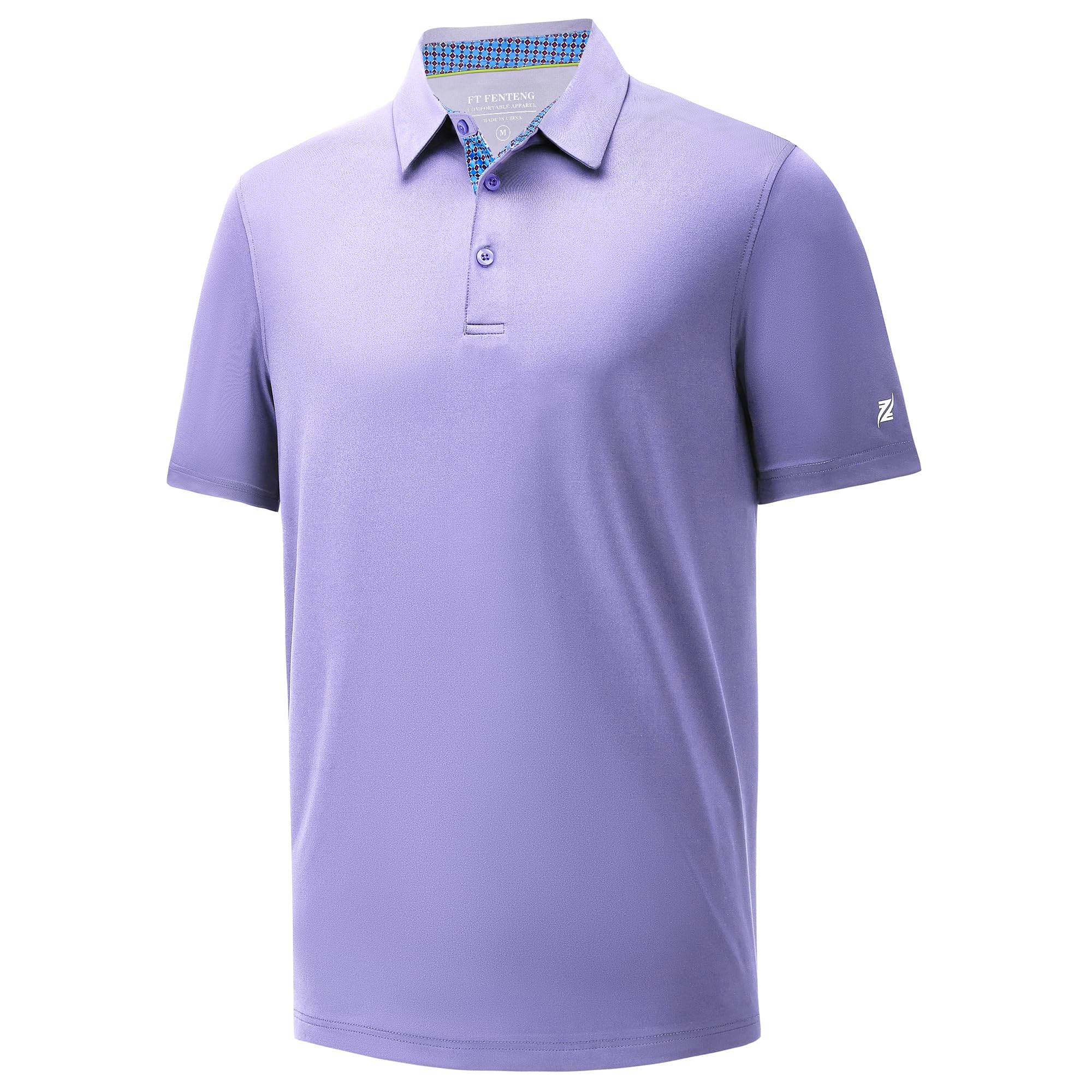 Mens Polo Shirts Short Sleeve Casual Solid Stylish Dry Fit Performance Collared 