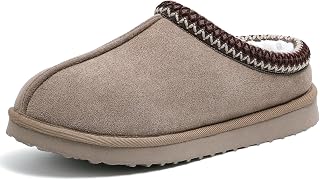 Women's Slippers Fuzzy Cozy Short Ankle Shoes Indoor and Outdoor Mules Furry Warm House Slippers for Woman Cute Fluffy Clogs