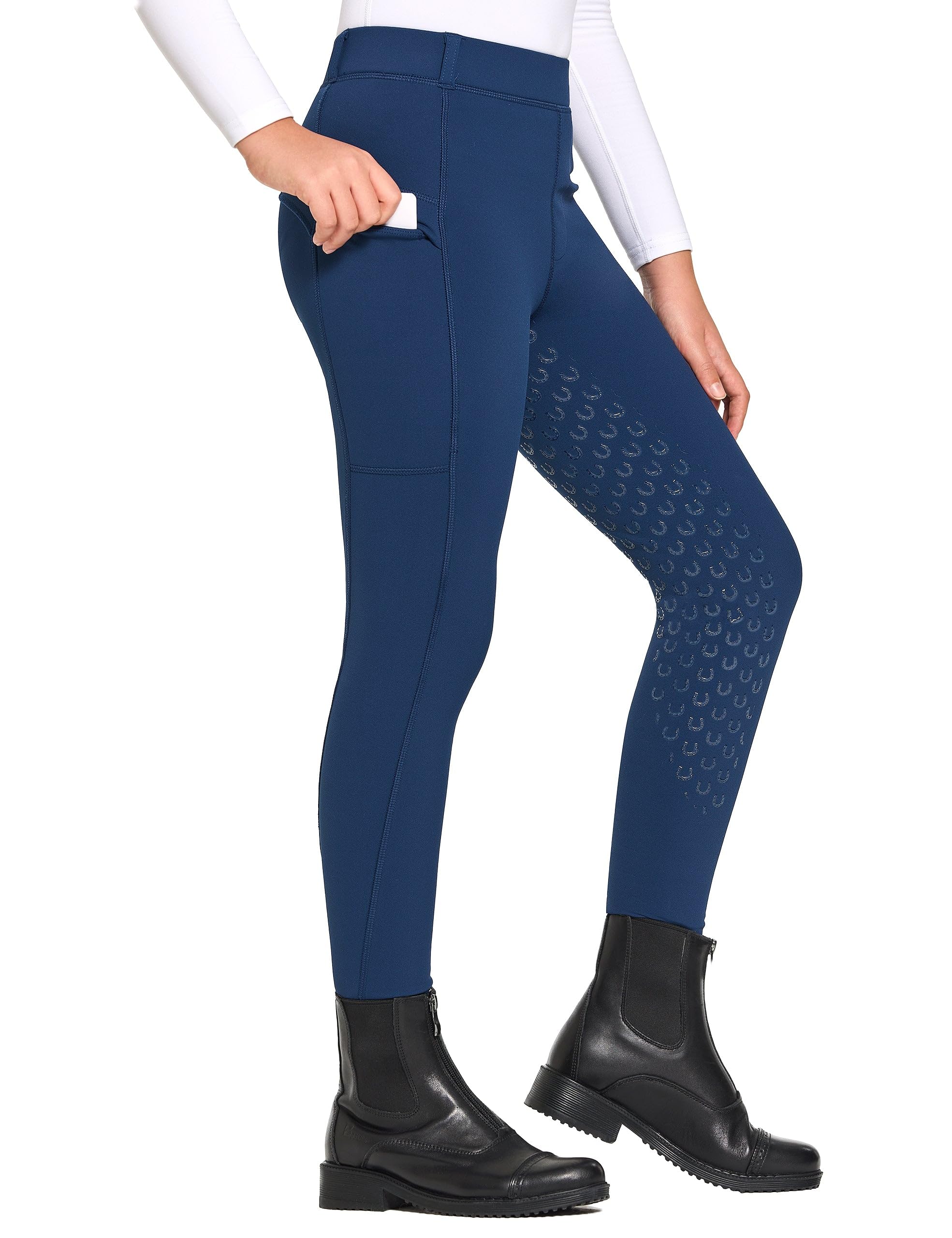 FitsT4 Sports Kids Winter Fleece Lined Riding Breeches Girls Riding Pants | Girl