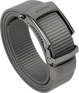 Fairwin Tactical Belt Military Style Webbing Rigger Belt Lightweight Heavy Duty Metal Buckle