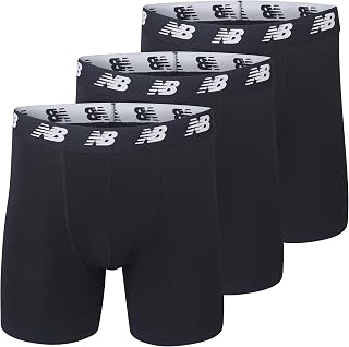 New Balance Men's Cotton Boxer Briefs No Front Open 5"