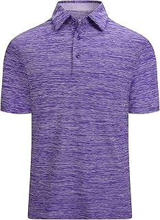 Alex Vando Mens Golf Polo Shirt Short Sleeve Breathable Casual Polo Shirt for Men