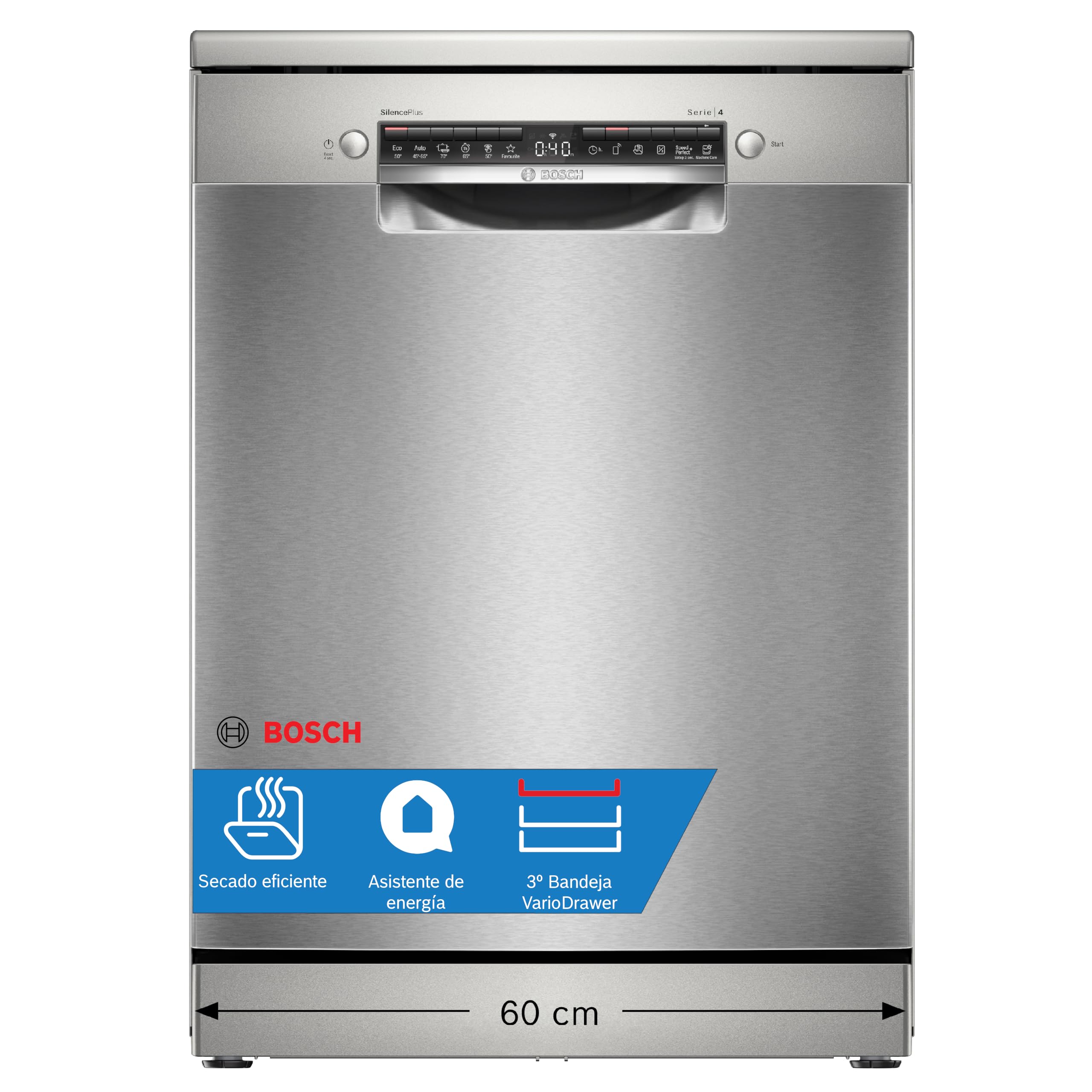 Bosch - Dishwasher Free Installation, 60 cm, Series 4, Home Connect, EcoSilence 