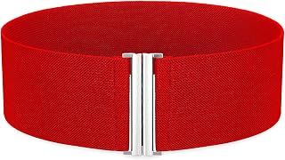 SANSTHS Women Wide Elastic Belts for Dresses Corset Waist Belts Ladies Cinch Belts Thick Stretchy Waistband