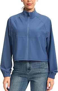 Soothfeel レディース アスレチック 軽量ジャケット UPF 50+ 日焼け防止シャツ