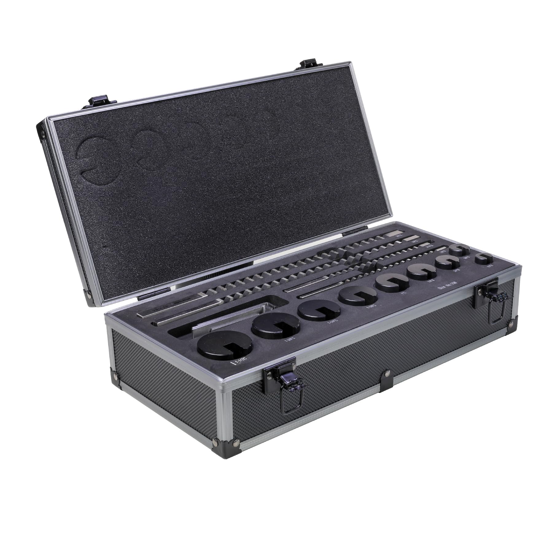 No.10 Keyway Broach Sets 18 Pcs Inch HSS Industrial Tools with 4 Broaches, 9 Bus