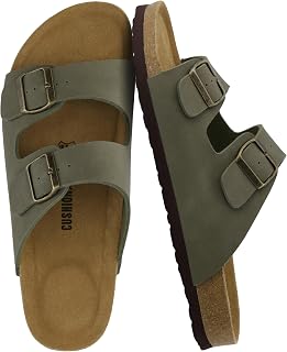CUSHIONAIRE Men's Sandal with Cork Footbed Wool with +Comfort