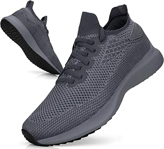 Giniros Sports Shoes Men's Slip On Trainers Lightweight Running Shoes Tennis Shoes