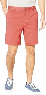 Nautica Classic Fit Flat Front Stretch Solid Chino Deck Short - Men's Casual Shorts