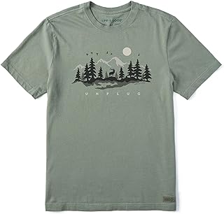 Life Is Good Men's M Crusher Tee Keep It Simple Pick Dstblu T-Shirt