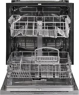 Russell Hobbs Fully Integrated, Built-In Dishwasher, Class E, 12 Place Settings, 5 Wash Programs, 9-Hour Delay Start and Half Load Function in Grey, RH60BIDW00E1