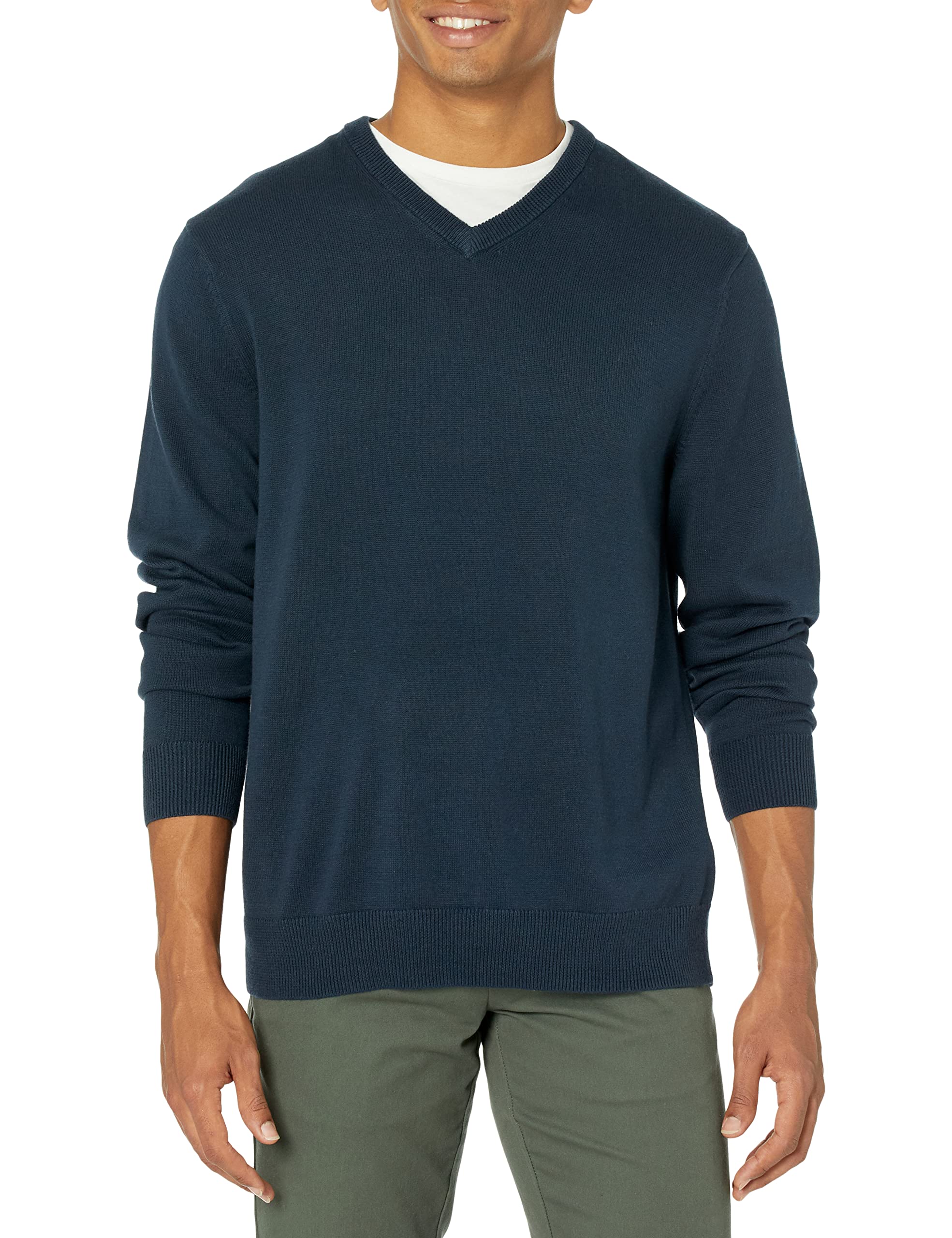 Amazon Essentials Men's V-Neck Pullover (Available in Big and Tall Sizes)