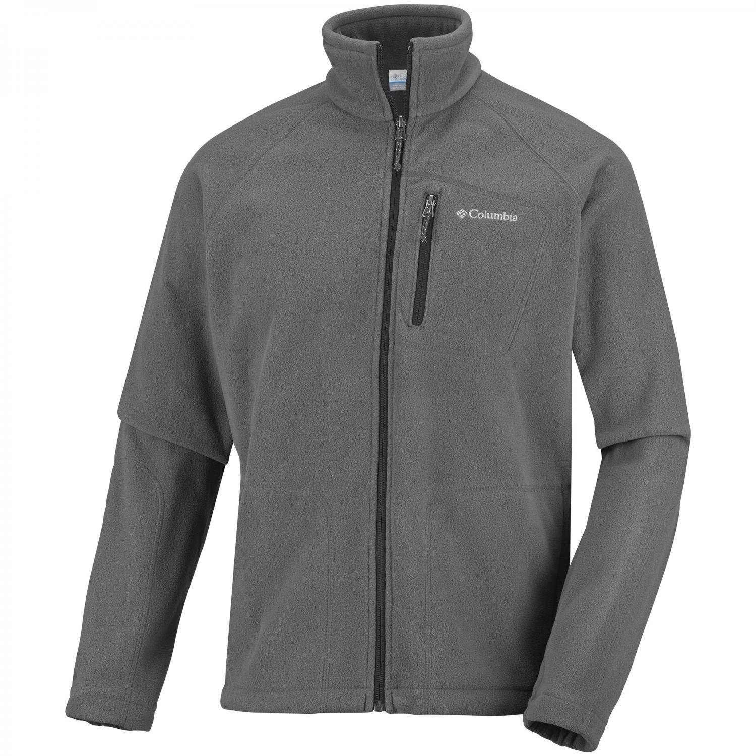 Columbia Men's Fast Trek II Full Zip Fleece Jacket, Grill, X-Large