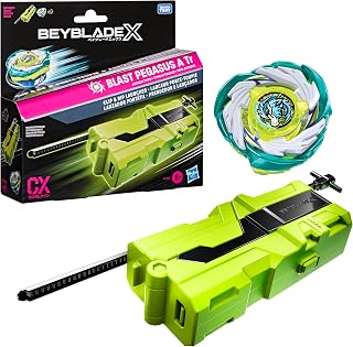Beyblade X Blast Pegasus A Tr Clip & Rip Launcher with Takara Tomy Attack Type Top Right-Spinning Top, Battling Tops Game Toys, Ages 8+