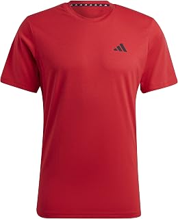 adidas Men's Essentials Feel Ready Training T-Shirt, Better Scarlet/Black, X-Large
