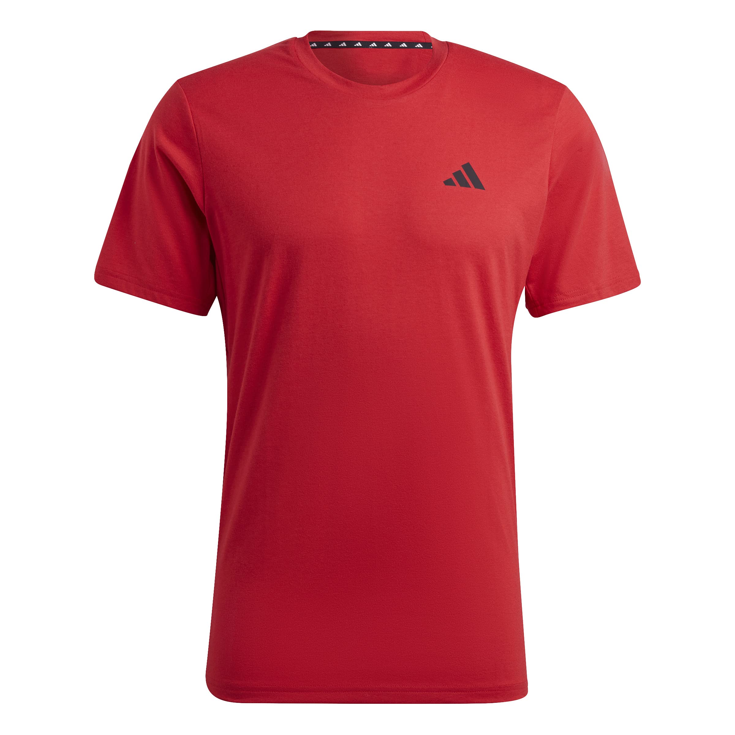 adidas Men's Essentials Feel Ready Training T-Shirt, Better Scarlet/Black, X-Lar