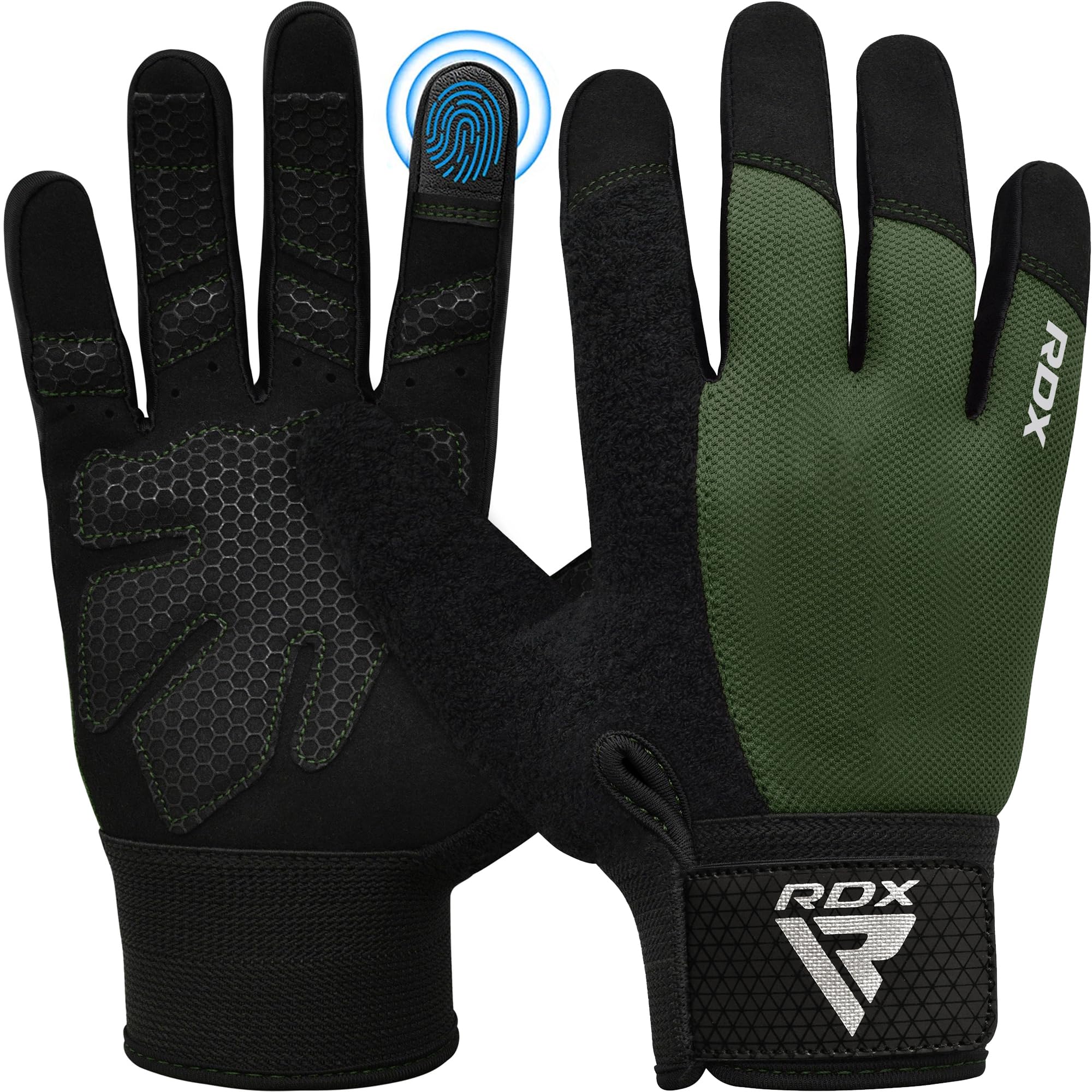 RDX Weight Lifting Gloves Fitness Gymnastics Sport Anti-Skid Protection Palm Gri