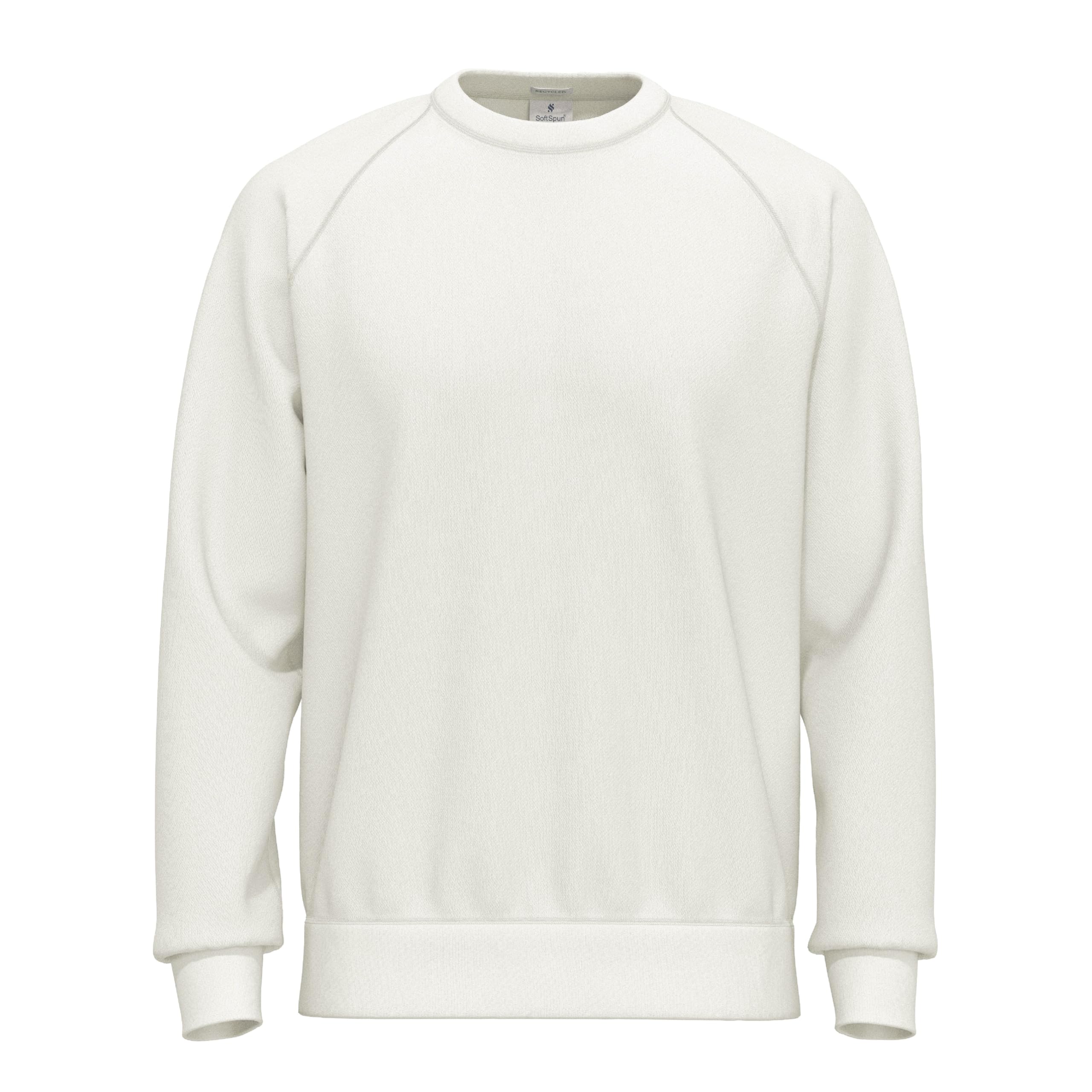 SoftSpun Sweatshirt for Men UK | 100% Original Plain Raglan Mens Crew Neck Terry