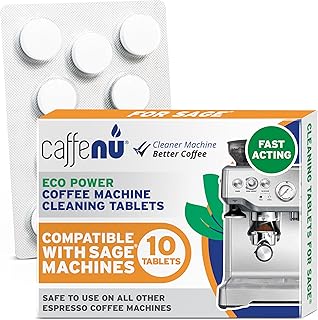 Caffenu Sage & Breville Compatible Coffee Machine Cleaning Tablets x 10