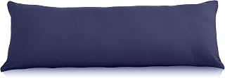 EVOLIVE Replacement Soft Microfibre Pillow Body Cover with Zipper Closure Navy 21 x 54