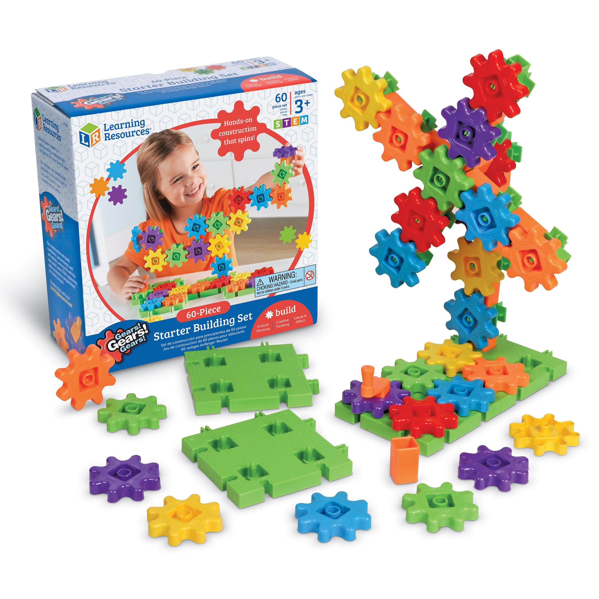 Learning Resources Gears Starter Building Set (60 Piece)