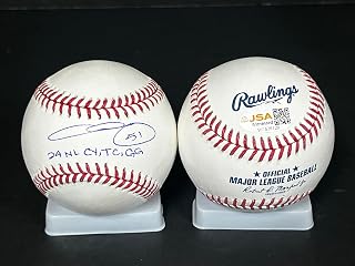Chris Sale Atlanta Braves Autographed Signed Official League Baseball JSA Witness Sticker 2024 CY, TC, GG