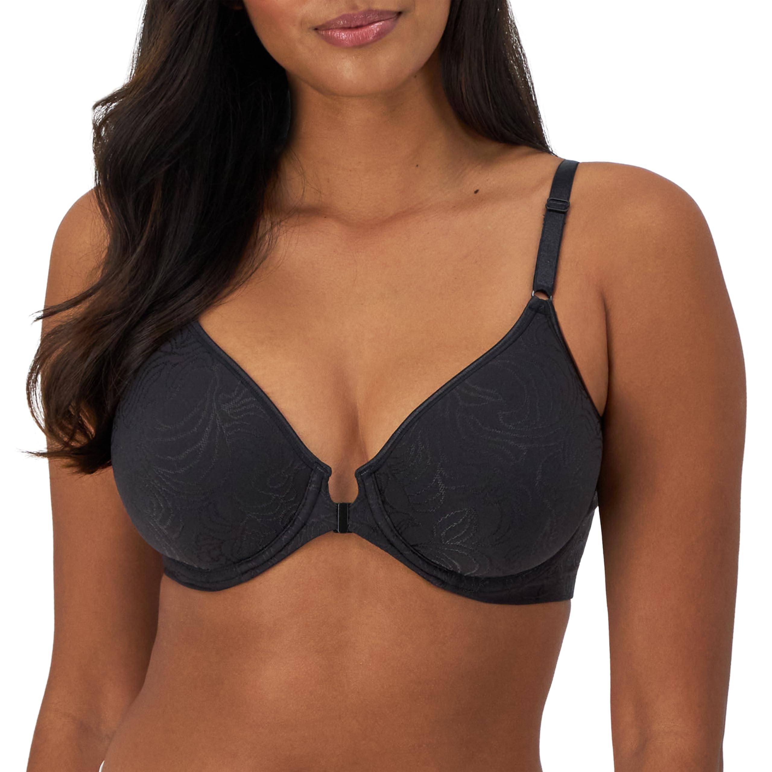 Bali Women's Underwire Shaping Bra, Comfort Revolution T-Shirt Bra, Front-Close 