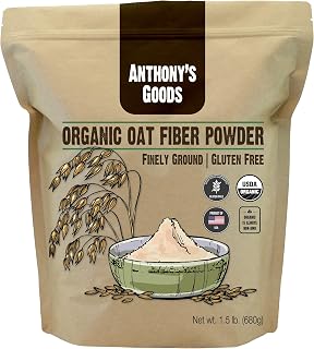 Anthony's Organic Oat Fibre, Batch Tested Gluten Free, Non-GMO, 680g