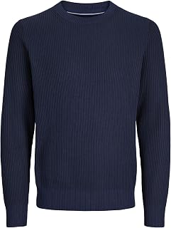 JACK & JONES Men's Jprcchowell Knit Crew Neck Knitted Jumper (Pack of 1)