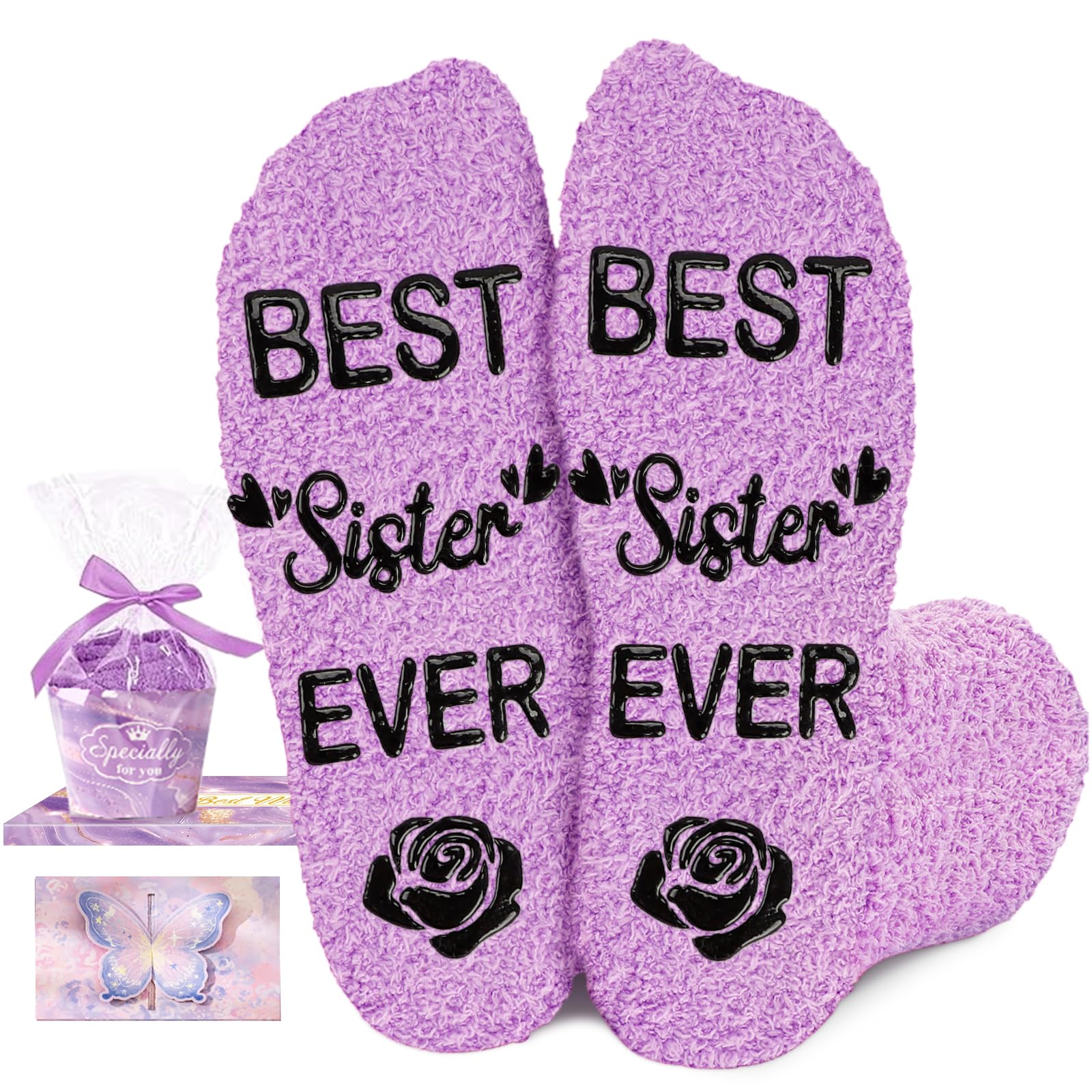 Gifts for Women - Fuzzy Socks Christmas Birthday Stuff for Grandma Sister Mother