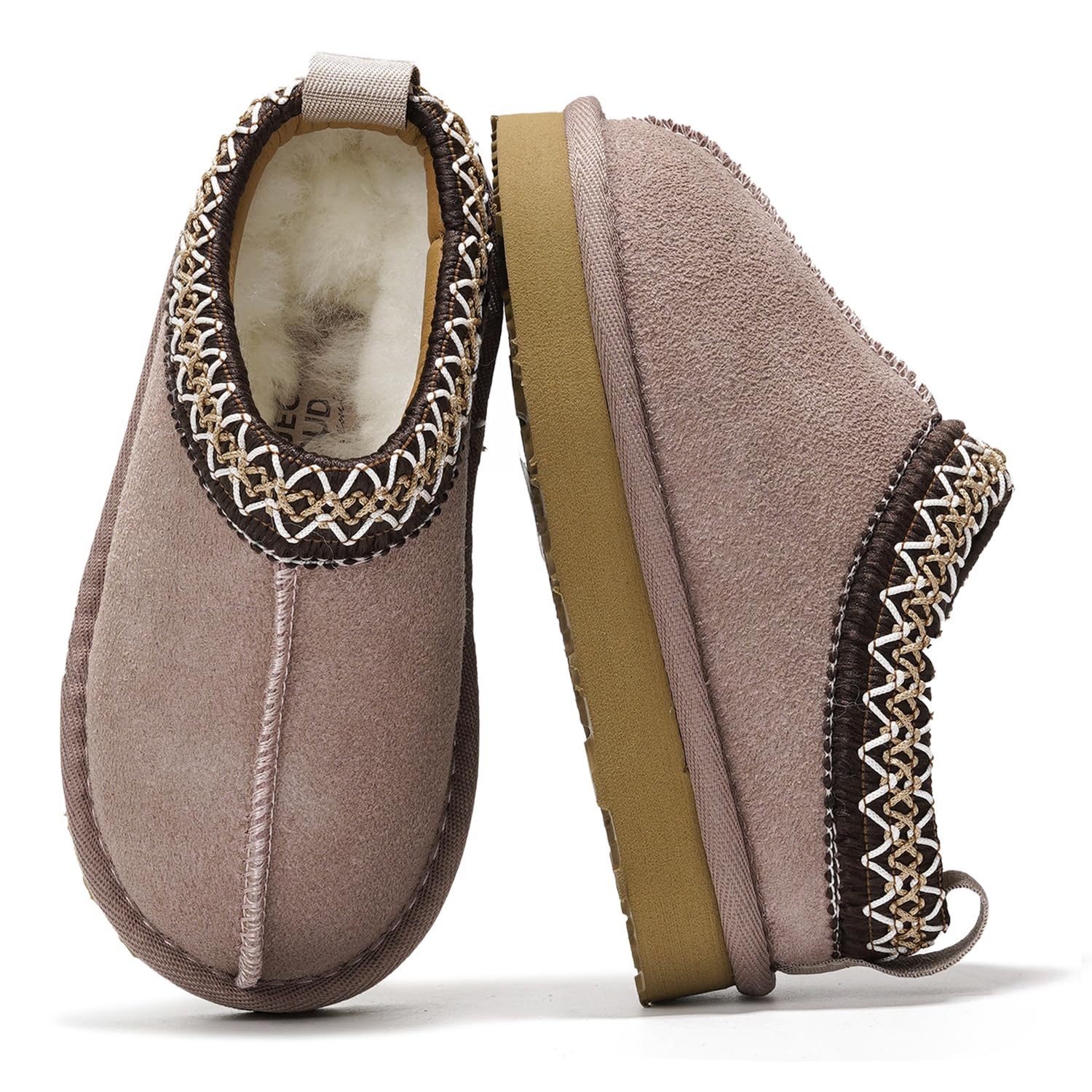 Project Cloud 100% Genuine Leather & Australian Shearling Slippers for Kids - Me