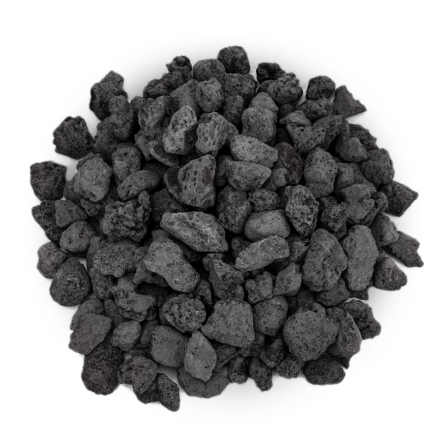 Onlyfire 10Lbs Black Lava Rock for Fire Pit/Fireplace/Gas Grill/Landscaping | Vo
